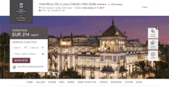 Desktop Screenshot of hotel-alfonsoxiii-seville.com