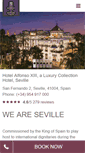Mobile Screenshot of hotel-alfonsoxiii-seville.com